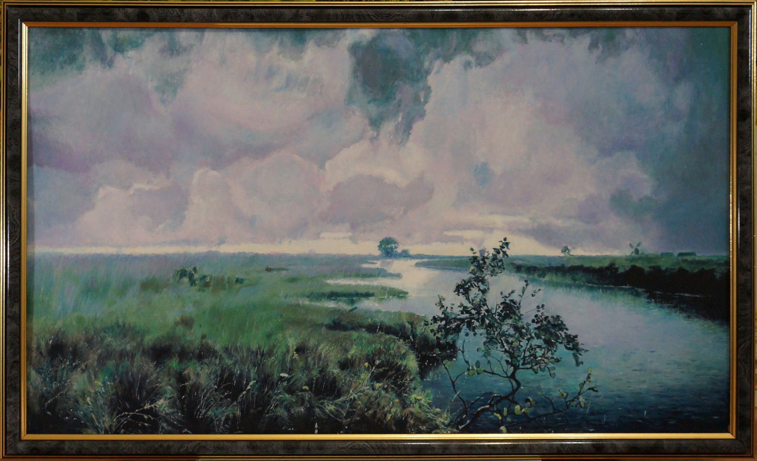 Копия картины Ивана Eндогурова "Дождь"